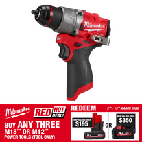 Milwaukee M12 FUEL Cordless Hammer Drill Brushless Gen2 12v - Bare Tool