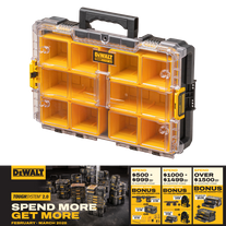 DEWALT TOUGHSYSTEM 2.0 Clear Lid Organiser