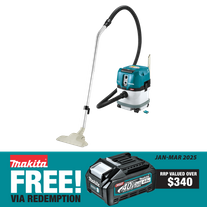 Makita XGT Cordless Dust Extractor Vacuum Brushless 15L 40V - Bare Tool