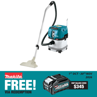 Makita XGT Cordless Dust Extractor Vacuum Brushless 15L 40V - Bare Tool