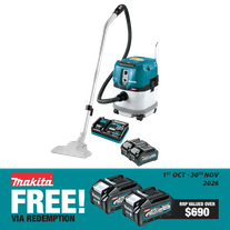 Makita XGT Cordless Dust Extractor Vacuum Brushless 15L 40V 4Ah
