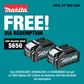 Makita XGT Cordless Dust Extractor Vacuum Brushless 15L 40V 4Ah