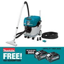 Makita XGT Cordless Dust Extractor Vacuum Brushless 40L 80v (2x40v) - Bare Tool