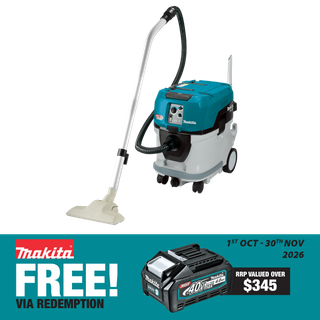 Makita XGT Cordless Dust Extractor Vacuum Brushless 40L 80V (2x40V) - Bare Tool