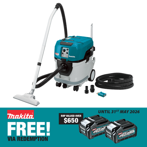 Makita XGT Cordless Dust Extractor Vacuum Brushless 40L 80v (2x40v) - Bare Tool