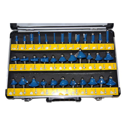 ToolShed Router Bit Set Mixed 1/2in 35pc