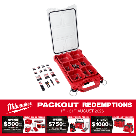 Milwaukee SHOCKWAVE Impact Bit Set 100pc with Packout