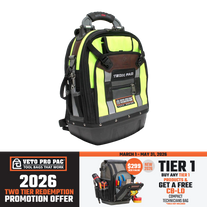 Veto Pro Pac Backpack Tool Bag Hi-Viz Yellow