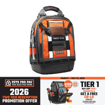 Veto Pro Pac Backpack Tool Bag Hi-Viz Orange