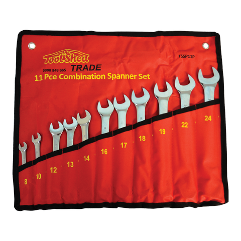 ToolShed Spanner Set R&O 11pc 8-24mm