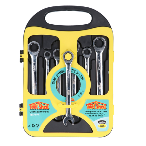 ToolShed Gear Spanner Set 7pc 8-17mm