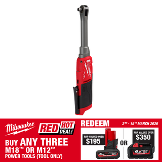 Milwaukee M12 FUEL Cordless High Speed Ratchet Long Reach 3/8in 12v - Bare Tool