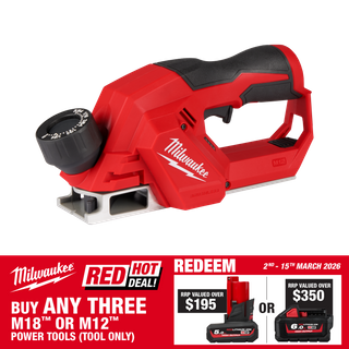 Milwaukee M12 Cordless Planer Brushless 56mm 12V - Bare Tool
