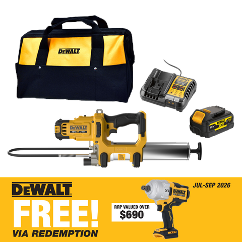 DEWALT Cordless Grease Gun Brushless 450g 18v 5Ah