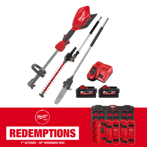 Milwaukee M18 FUEL Outdoor Power Head 3pc Kit 18V 8Ah