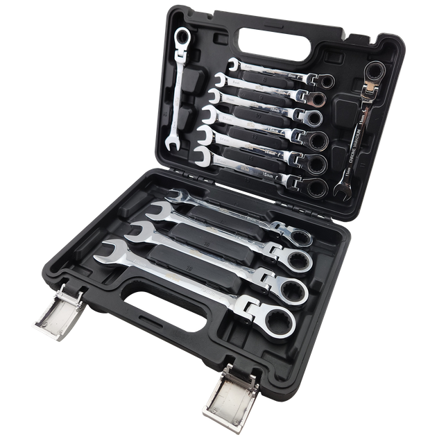 Buy ToolShed Gear Spanner Set Flexi Head 12pc 8-19mm online in New ...