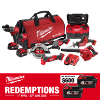 Milwaukee M18 FUEL Cordless Brushless 8pc Kit 8B3 18V 5Ah