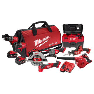 Milwaukee M18 FUEL Cordless Power Pack Brushless 8pc Kit 8B3 18V 5Ah
