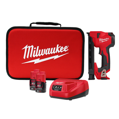 Milwaukee M12 Cordless Cable Stapler 12V 3Ah