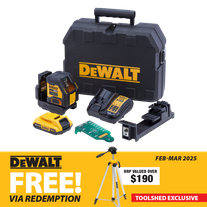 DeWalt Cross Line Laser Compact Green 18V 2Ah