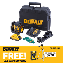 DEWALT Cross Line Laser Compact Green 18V 2Ah
