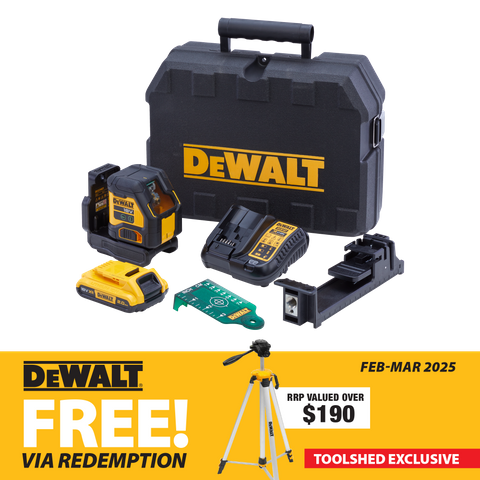 DeWalt Cross Line Laser Compact Green 18V 2Ah