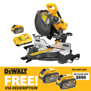 DEWALT FLEXVOLT Cordless Mitre Saw Brushless 305mm 54V 9Ah