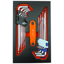 ToolShed Hex and Folding Hex Key 28pc Set in Foam Insert