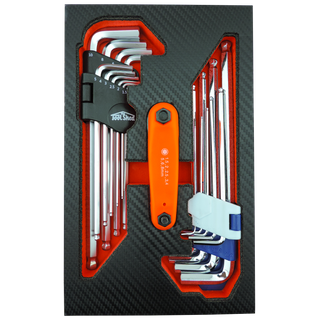 ToolShed Hex and Folding Hex Key 28pc Set in Foam Insert