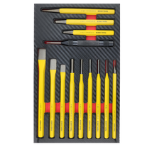 ToolShed Punch and Chisel Set 13pc in Foam Insert