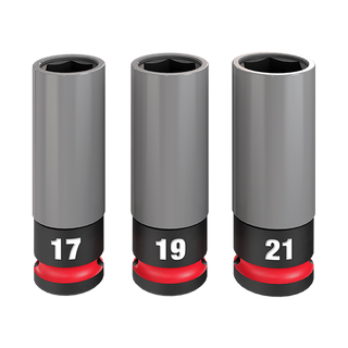 Milwaukee SHOCKWAVE Wheel Nut Socket Set 1/2in Dr 3pc