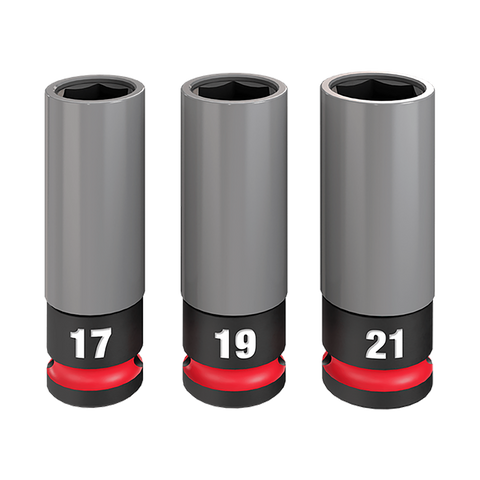 Milwaukee SHOCKWAVE Wheel Nut Socket Set 1/2in Dr 3pc