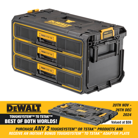 DeWalt TOUGHSYSTEM 2.0 3 Drawer Tool Box