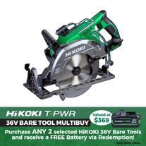 HiKOKI Cordless Rear Handle Circular Saw Brushless 185mm 36V - Bare Tool