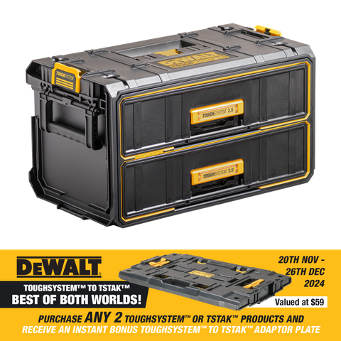 DeWalt TOUGHSYSTEM 2.0 2 Drawer Tool Box