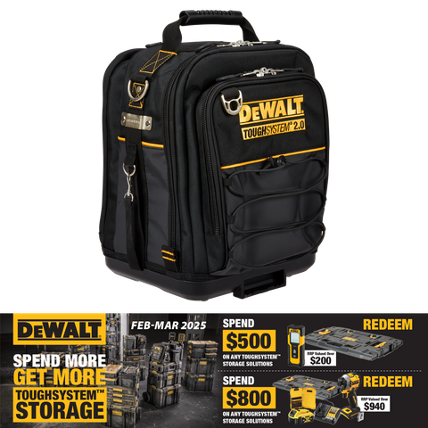 DeWalt TOUGHSYSTEM 2.0 Tool Bag Half Width