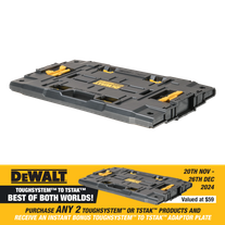 DeWalt TOUGHSYSTEM to TSTAK Adaptor Plate