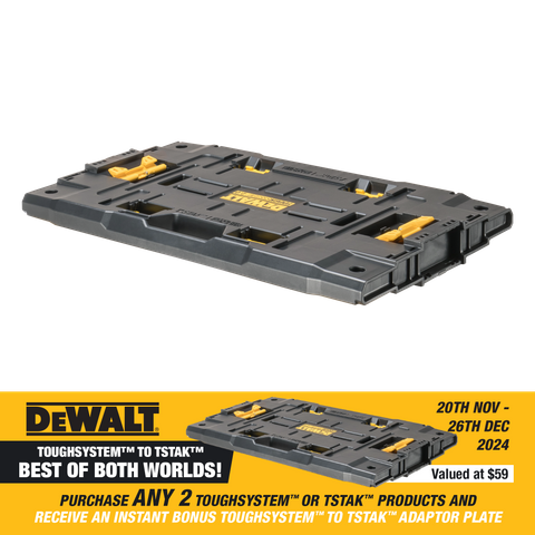 DeWalt TOUGHSYSTEM to TSTAK Adaptor Plate