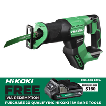 HiKOKI Cordless Reciprocating Saw Compact Brushless 18V - Bare Tool