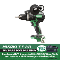 HiKOKI Cordless Impact Drill Brushless 155Nm 36V - Bare Tool