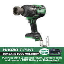 HiKOKI Cordless Impact Wrench Brushless 3/4in 1900Nm 36V - Bare Tool