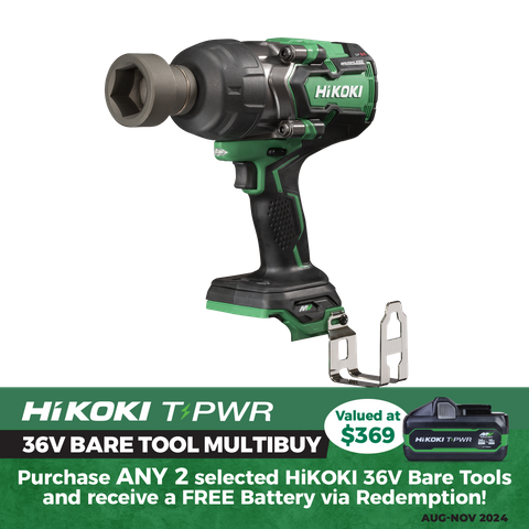 HiKOKI Cordless Impact Wrench Brushless 3/4in 1900Nm 36V - Bare Tool