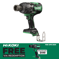 HiKOKI MultiVolt Cordless Impact Wrench Brushless 1/2In 1400Nm 36V - Bare Tool