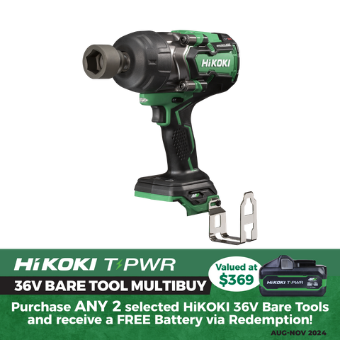 HiKOKI MultiVolt Cordless Impact Wrench Brushless 1/2In 1400Nm 36V - Bare Tool