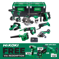 HiKOKI MultiVolt Cordless Combo Kit 10pc 18v/36v