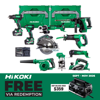 HiKOKI MultiVolt Cordless Combo Kit 10pc 18V/36V