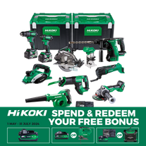 HiKOKI MultiVolt Cordless Combo Kit 10pc 18v/36v