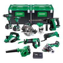 HiKOKI MultiVolt Cordless Combo Kit 10pc 18V/36V