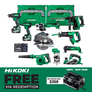 HiKOKI MultiVolt Cordless Combo Kit 10pc 18V/36V