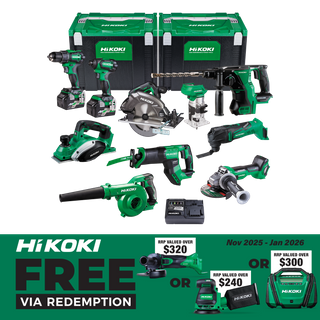 HiKOKI MultiVolt Cordless Combo Kit 10pc 18v/36v